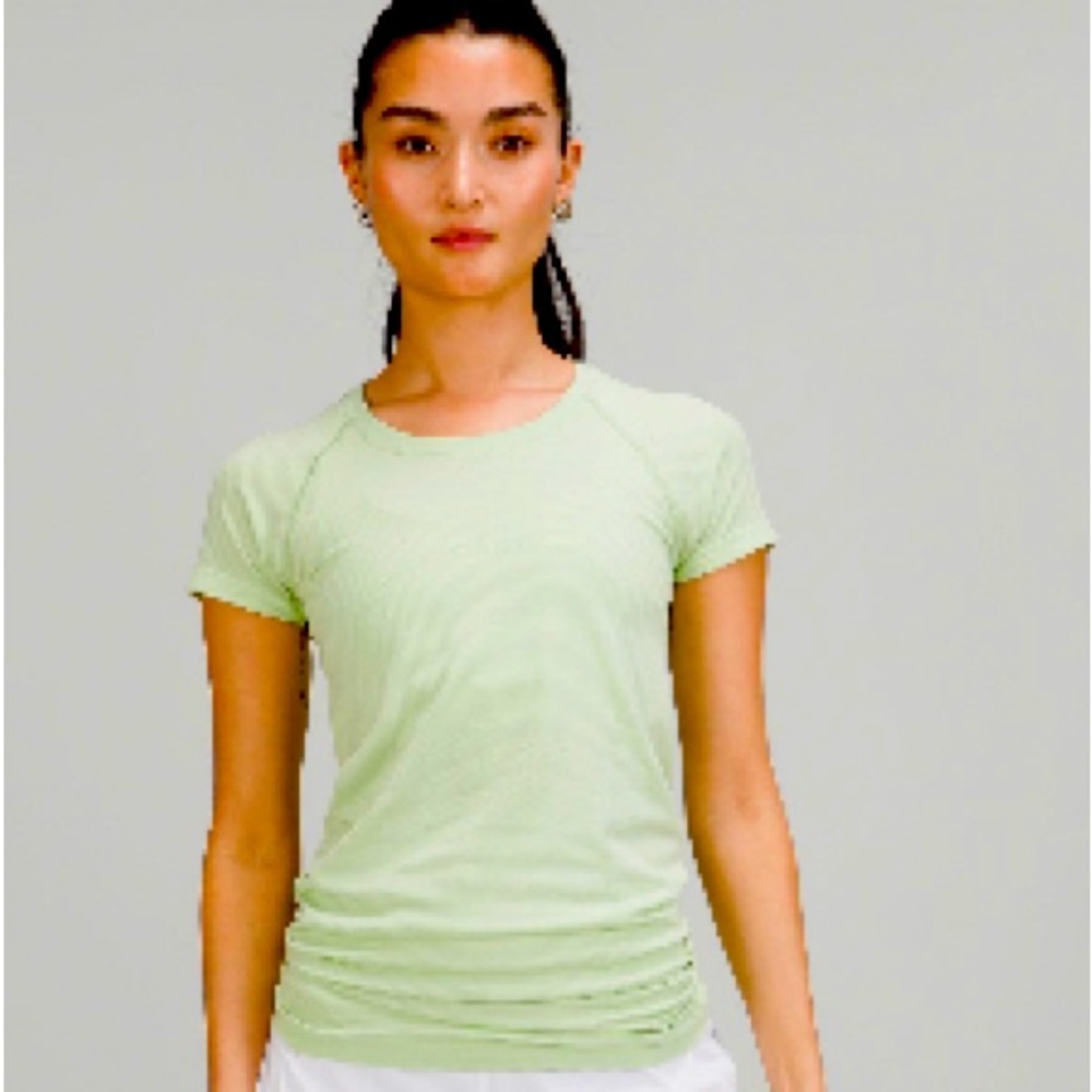 FINAL OFFER! Lulu mint green swiftly tee race length